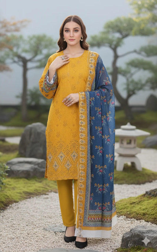 Mustard Yellow – The Premium Lawn