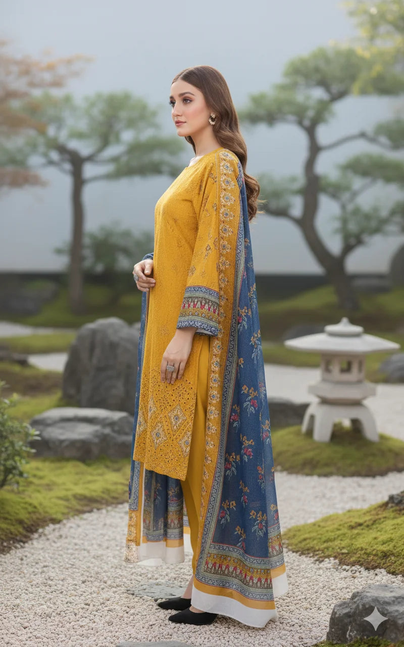 Mustard Yellow – The Premium Lawn