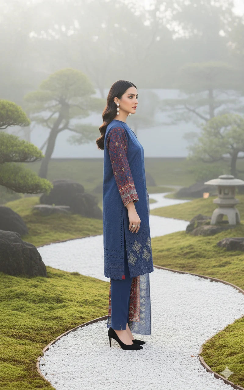 Teal Blue – The Premium Lawn