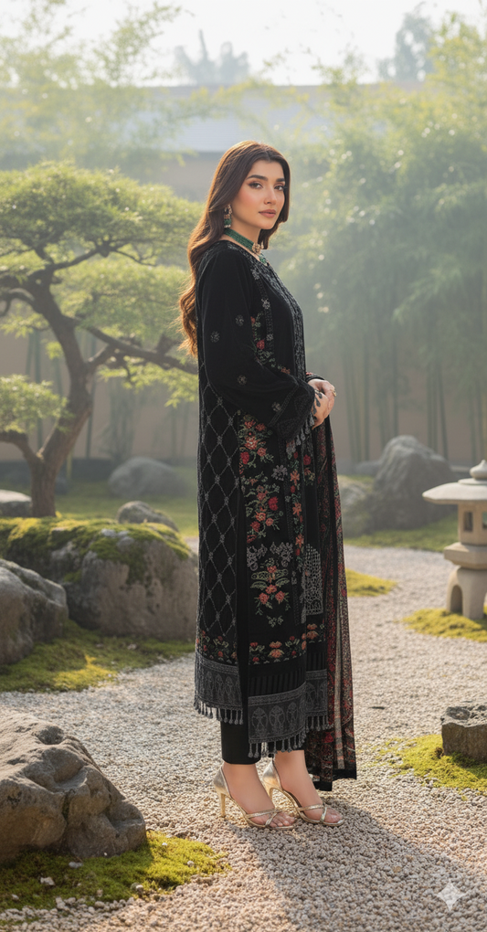 Black – Luxury Palachi Shawl