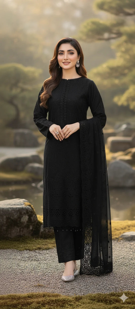 Black– The Premium Lawn