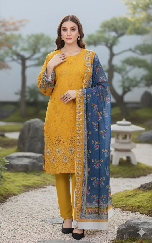 Mustard Yellow – The Premium Lawn
