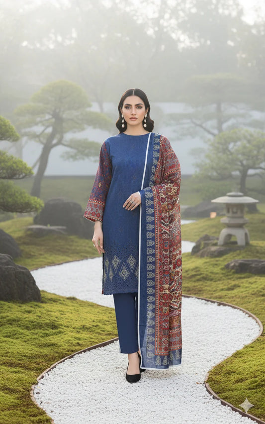 Teal Blue – The Premium Lawn